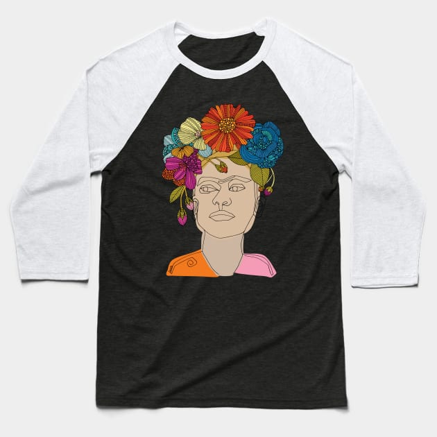 Frida Baseball T-Shirt by Valentina Harper